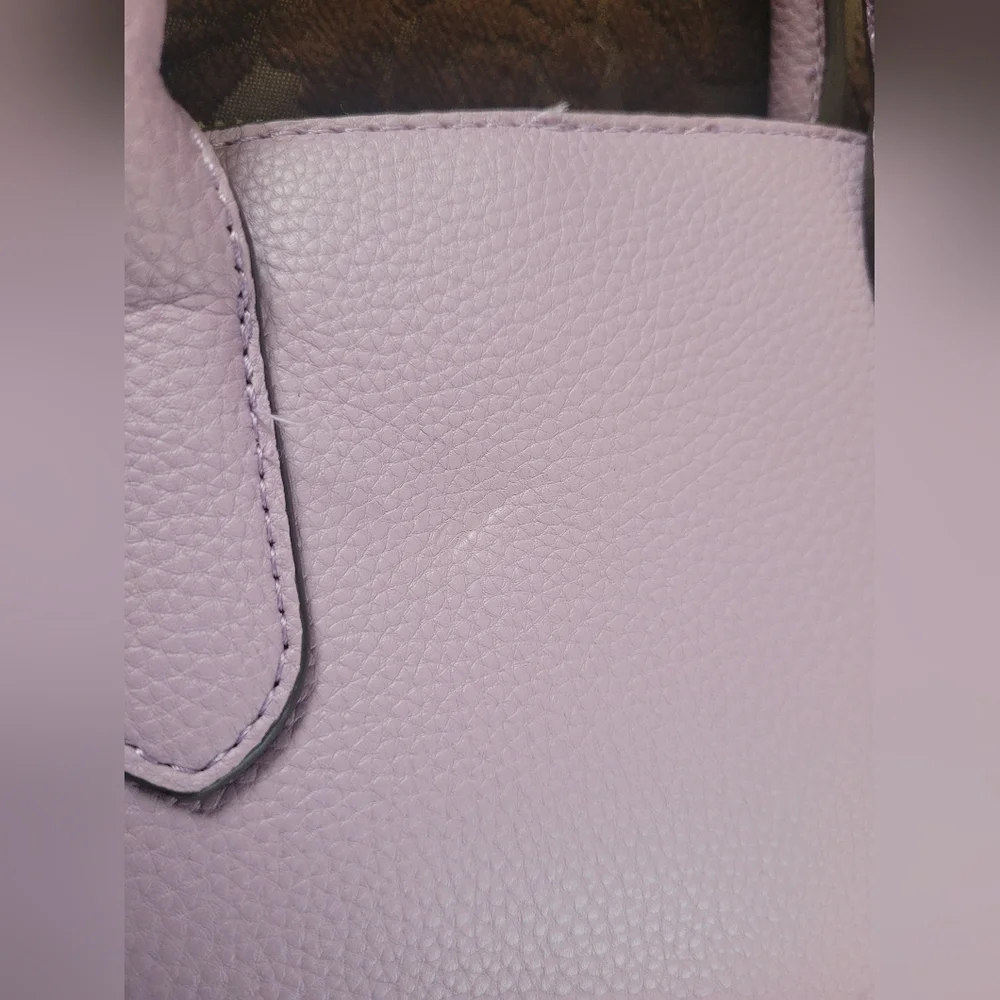 Nanette Lepore Lavender Dome Satchel Shoulder Bag Spring Girlie Pastel Lilac